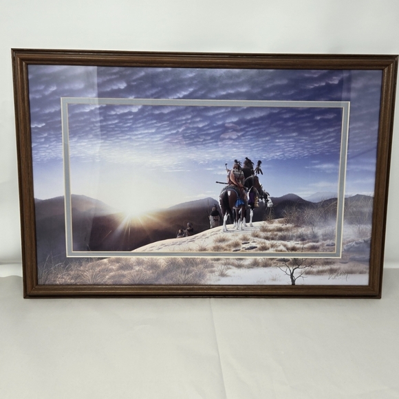 Donald Vann Sovereigns Of Blue Ridge Print Native American Indian Warriors - Picture 3 of 12